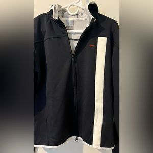 Nike Xl hoodie black white trim is a nylon blend excellent condition